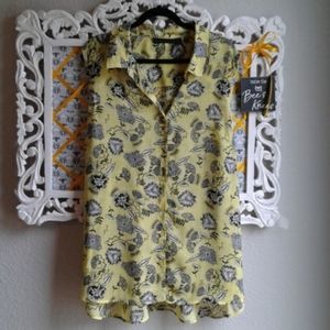 Sheer sleeveless blouse